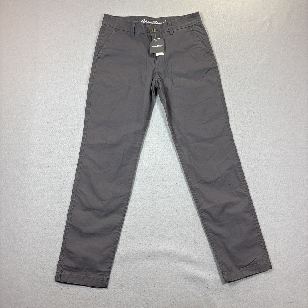 Eddie Bauer WR Adventure Ripstop Pants Womens 4 Gray Straight Leg Hiking NWT
